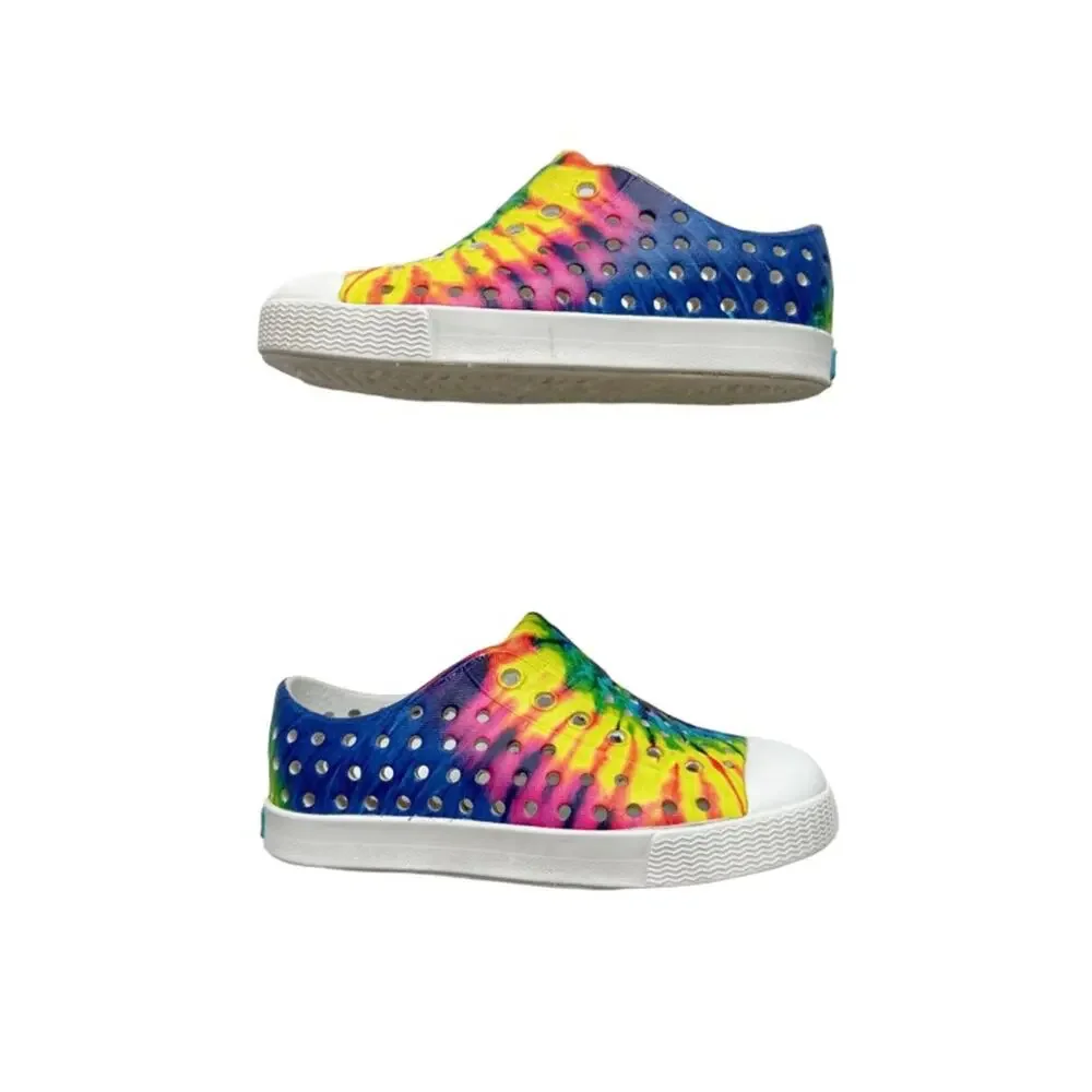 Native Rainbow Tie Dye Jefferson Sneakers Size 7c